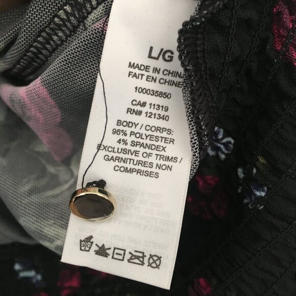 Floral Print Sheer Blouse - Picture 3 of 4